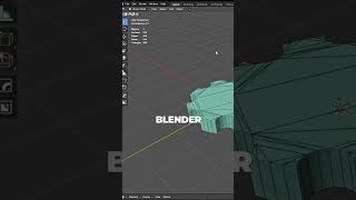 How to improve the topology of a 3d model in blender in one click 3d 3dmodeling blender [upl. by Prunella578]