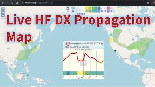 Live HF DX Propagation Map [upl. by Iznyl60]