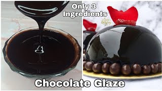 Home Made Chocolate Gel For cakes  Chocolate glaze Recipe [upl. by Nwahsak155]