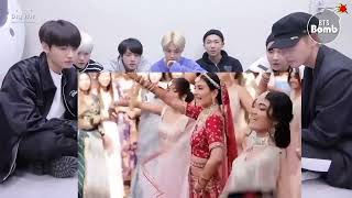 BTS REACTION ON INDIAN SONG DANCE  BTS REACTION TO BOLLYWOOD SONG [upl. by Letney]