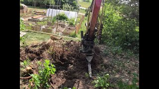 Building a Chicken CoopStorage House Part 1  Excavating and Foundation Stones [upl. by Iinde]