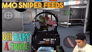 Bullet Force  M40A5 Sniper Gameplay  Triples [upl. by Cohdwell772]