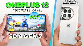 Oneplus 12  90 FPS PUBG Test with FPS 🔥 Overheat amp Battery Drain 🤐 [upl. by Mosi]