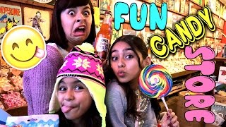 Fun Candy Store  VLOG IT  GEM Sisters [upl. by Aivatnuhs597]