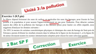 correction exercice pollution  2 Bac SP F [upl. by Sadie]