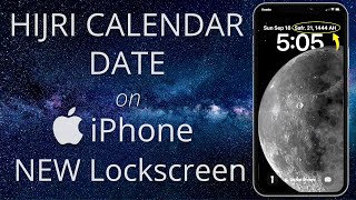 Hijri Islamic Calendar Tutorial  iPhone NEW Lockscreen [upl. by Kane]