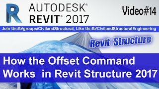 How to Use Offset Command in Revit Structure 2017 V14 [upl. by Yeuh554]