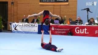 Acro Cup Albershausen 2013 Mixed Pair Balance Youth Lithuania  Solovjov Kislaja [upl. by Ydieh]