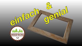 Bilderrahmen einfach selber machen DIY [upl. by Brantley]