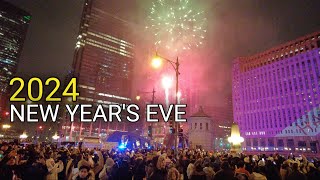 CHICAGO New Years Eve 2024 Countdown to 2024  December 31 2023 4k 60fps [upl. by Ydneh]