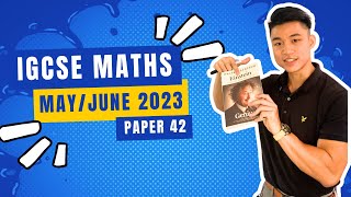 6 058042MJ23  MAYJUNE 2023 VARIANT 42  IGCSE MATHS Extended  A STAR MARKING SCHEME ⭐️ [upl. by Yenruoc]