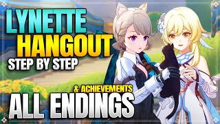 Lynette Hangout Event All Endings  Achievements 【Genshin Impact】 [upl. by Alyakam]