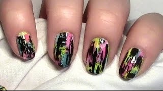 Distressed Nails Tutorial  Einfache Nagellacktechnik [upl. by Eisteb]