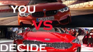 2018 Kia Stinger GT vs 2017 BMW M4 [upl. by Nivek]