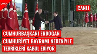 CANLI I Cumhurbaşkanı Erdoğan 29 Ekim Cumhuriyet Bayramı dolayısıyla tebrikleri kabul ediyor [upl. by Siletotsira398]