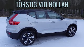 Volvo XC40 Recharge P6 räckviddstest i regn  Guiden om elbil [upl. by Prader]