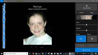 How to Remove Redeye from a Digital Image Using Windows 10 [upl. by Layla]