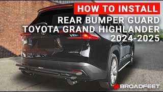 Toyota Grand Highlander 20242025  How To Install Broadfeet® Rear Double Layer [upl. by Winslow832]