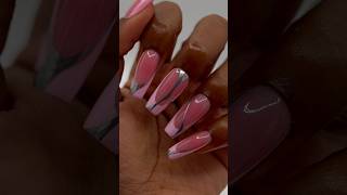 Recreating Instagram nails using soft gel  🤯 softgel [upl. by Natan786]