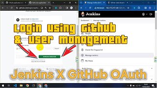 GitHub OAuth Authentication Integration for More Secure Access to Jenkins [upl. by Dasha36]