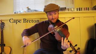 10 Canadian Regional Fiddle Styles Thanks for 1000 subscribers [upl. by Hueston]