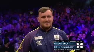 Luke Littler vs Dirk van Duijvenbode  Dutch Darts Masters 2024  Round 1 [upl. by Reece]