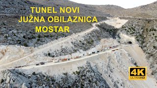 Mostarska Južna Obilaznica i Tunel Novi Decembar 2023 Dron 4K [upl. by Esialb]