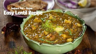 Instant Pot Lentils and potatoes  whole Aloo masoor dal recipe in instant pot [upl. by Lumbard]