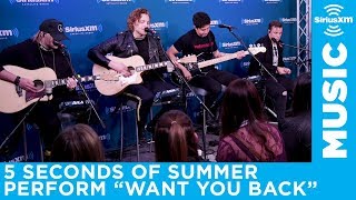 5 Seconds Of Summer  quotWant You Backquot LIVE  SiriusXM [upl. by Dlareme]