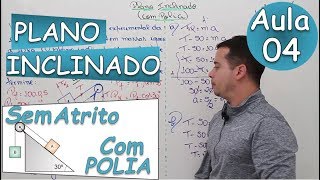 Plano Inclinado  Aula 04 com polia [upl. by Arda665]