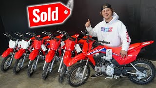 I Bought Every Pit Bike at a Dealership [upl. by Attelahs]