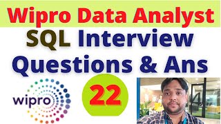 22 Wipro Data Analyst SQL interview questionsWipro SQL Interview Questions for ExperiencedDABA [upl. by Areema]