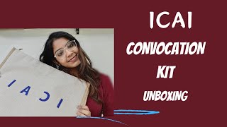 ICAI Convocation Kit Unboxing 😍 [upl. by Guyon]