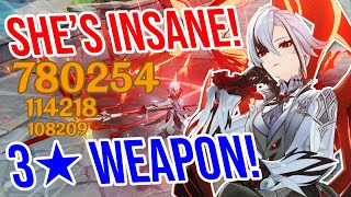 C0 Arlecchino is CRAZY 3★ Weapon Showcase Genshin Impact [upl. by Shiff]