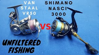 VAN STAAL VR50 VS SHIMANO NASCI 3000 [upl. by Kemme]