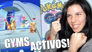 PELEANDO EN LOS NUEVOS GIMNASIOS ASI SON  Pokemon Go  SoninGame [upl. by Anuahsed]