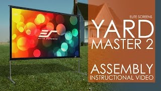 Elite Screens Yard Master 2 Outdoor Projection Screen Setup amp Assembly [upl. by Ibrek]