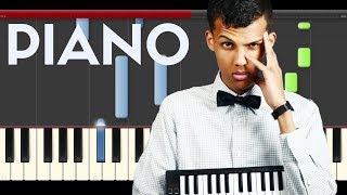 Stromae Quand cest Piano Midi Tutorial Cover Karaoke Cancer [upl. by Einnob260]