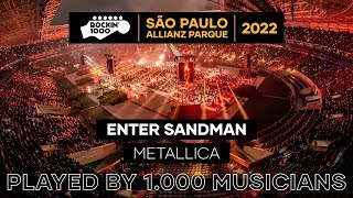 Enter Sandman Metallica with 1000 musicians  São Paulo 2022 [upl. by Ehr]