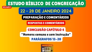 Preparação do Estudo Bíblico de Congregação Semana 2228 de janeiro 2024 [upl. by Wynny80]