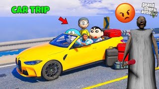 GTA 5  NEW CAR DRIVING SHINCHAN 😂❤️ [upl. by Wymore]