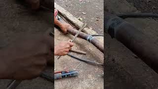 drag link repair inner Isuzu automobile weldingtricks welding [upl. by Airlia]