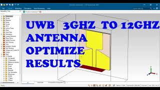 UWB 31ghz to 106ghz wide band antenna design in cst [upl. by Sher]