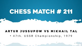 Artur Jussupow vs Mikhail Tal • 47th USSR Championship 1979 [upl. by Aneed]