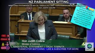 NZ Defence Force Fills Gaps – JUDITH COLLINS STATEMENT [upl. by Mercie]