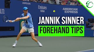 Jannik Sinner Forehand Lesson  3 Vital Tennis Tips [upl. by Gui]