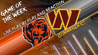 Bears vs Commanders Live Play by Play amp Reaction [upl. by Sinnylg989]