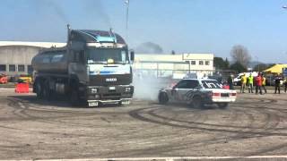 Iveco Turbostar vsBMW  Burnout [upl. by Inobe]