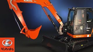 Unleashing Power and Precision Explore Kubotas Premier 8ton Utility Excavator the KX080 [upl. by Anilac]