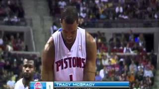 2010 McGrady sprains ankle Kobe tries to cheer him up [upl. by Ahsitahs]